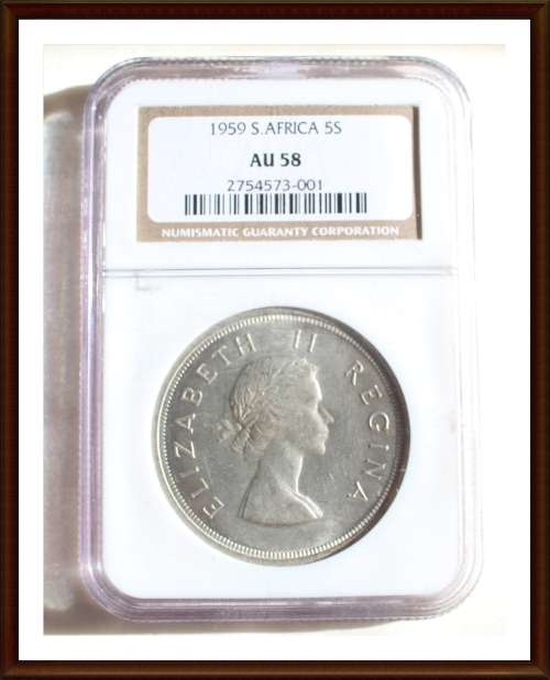 1959 S.A.U, Set Which Crown Grade AU58 NGC, Description Below, as per Photo.