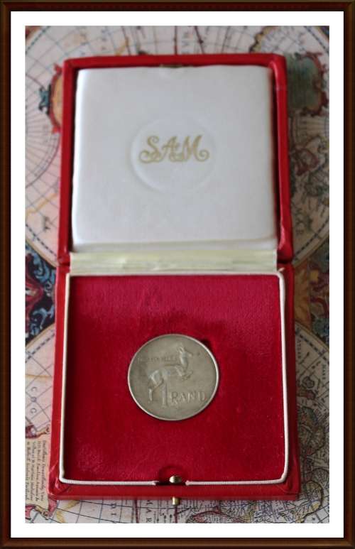 1966 Rep.S.A.One Rand Afrikaans,"Tagged" ear, Only About 400 known, in Good Condition, as per Photo.