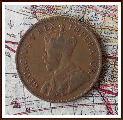 1935 S.A.U.  Penny, Circulated Coin, as per Photo.