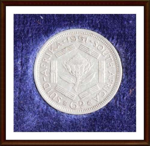 1951 S.A.U,  Excellent Set Mix of Circulated Coins and AU in Good Condition, as per Photo.
