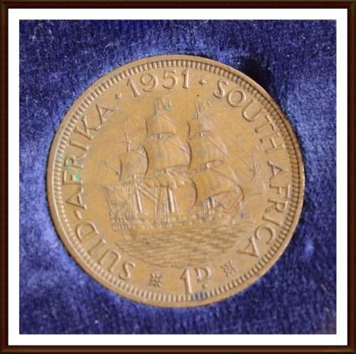 1951 S.A.U,  Excellent Set Mix of Circulated Coins and AU in Good Condition, as per Photo.