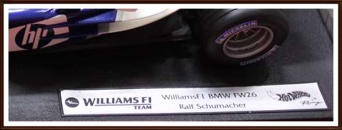 F1  Memorabilia  Collectible Cars, Williams F1 BMW FW26 Ralf Schumacher , as per Photo.