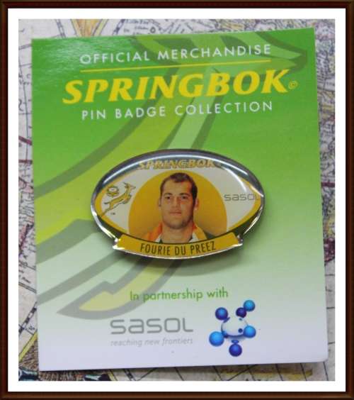 Memorabilia of Rugby, Start 1 Rand, Bid per Pin (6 Different Pin´s), as per Photo.