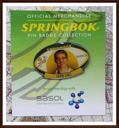Memorabilia of Rugby, Start 1 Rand, Bid per Pin (6 Different Pin´s), as per Photo.