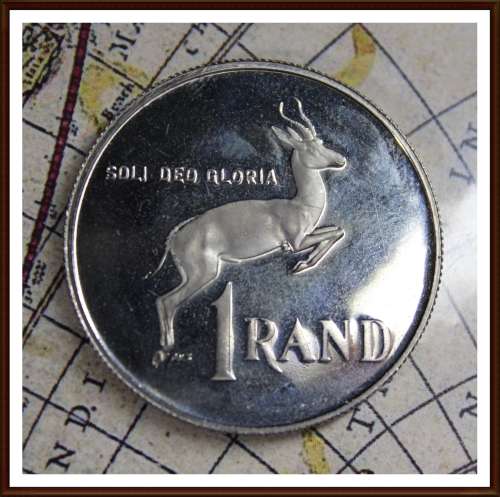 1987 Rep. of S. A, R1 Excellent  Nickel Proof Coin, Judge Condition for Yourself,  asper Photo.