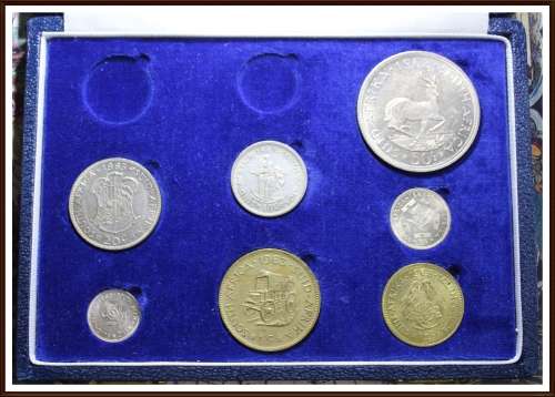 1963 Rep. of South Africa, Set The Circulated Coins, as per Photo.