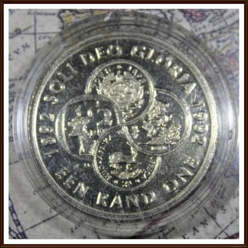 1992 Rep. of S. A. R1 , Proof Coin, (Cleaned), Judge Condition for Yourself,  asper Photo.