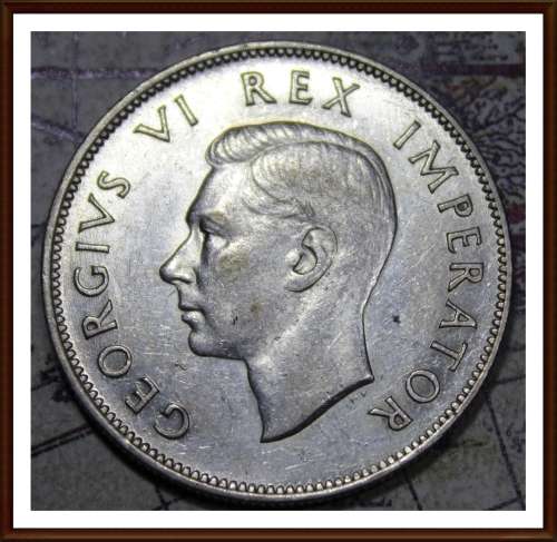 1942 Uni. of S. A. 2 1/2 Shillings, Circulated Coin,  , Judge Cond. for Yourself, as per Photo.