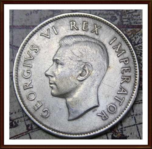 1942 Uni. of S. A. 2 Shillings, Circulated Coin, Judge Conditions for Yourself, as per Photo.