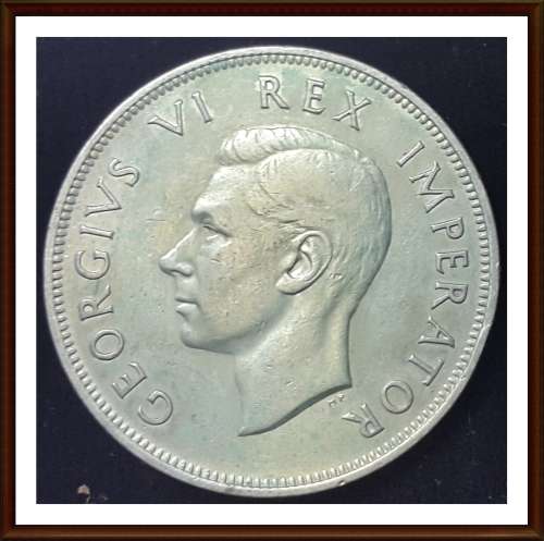 1940 Uni. of S. A. 2 1/2 Shillings, Circulated Coin, Judge Cond. for Yourself, as per Photo.
