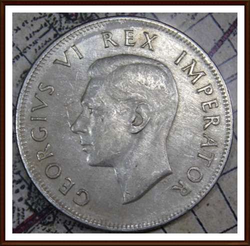 1937 Uni. of S. A. 2 1/2 Shillings, Circulated Cond. Judge Cond. for Yourself, as per Photo.