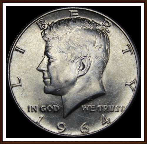 1964, U.S.A  Silver Half Dollar, in UNC Conditions, Judge Condition for Yourself, as per Photo.