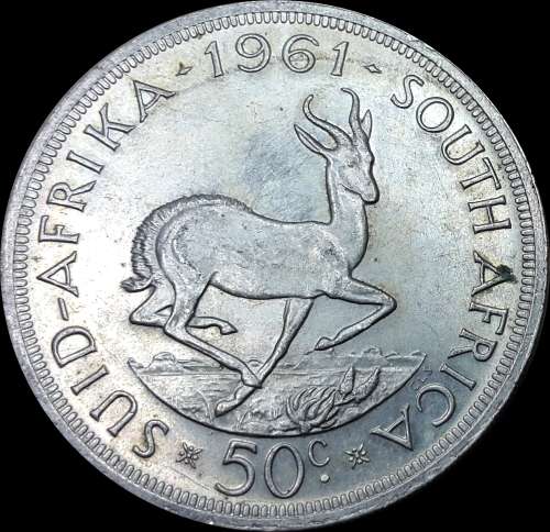 1961 Rep. of S.A, Full Set the Circ. Coins and Almost UNC, Judge Cond. for Yourself,  as per Photo.