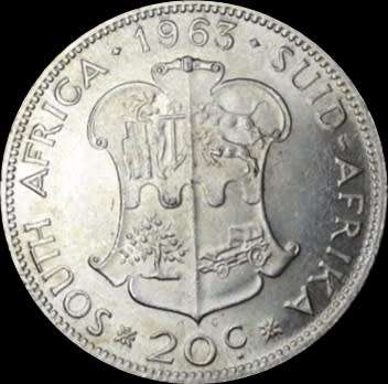 1963 Rep. of S.A, Full Set the Circ. Coins and Almost UNC, Judge Cond. for Yourself,  as per Photo.
