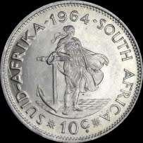 1964 Rep. of S.A, Full Set the Circ. Coins and Almost UNC, Judge Cond. for Yourself,  as per Photo.