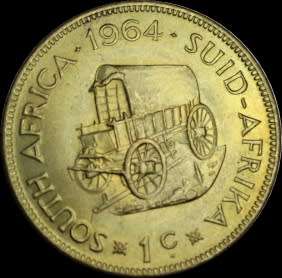 1964 Rep. of S.A, Full Set the Circ. Coins and Almost UNC, Judge Cond. for Yourself,  as per Photo.