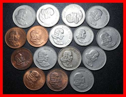1965 - Republic of S. A.  Various Circulated Coins of 1965, One Bid Take All, as per Photo.