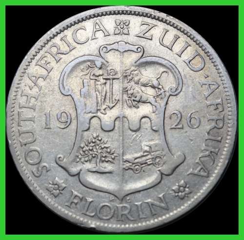 1926 Union of S.A. 2 Shillings  (Good Conditions), Judge for Yourself. As per Photo.