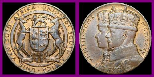 Medallion:  UNION OF SOUTH AFRICA MCMXXXV. As per Photo.