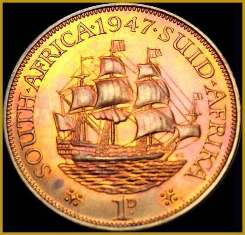 1947 Union of  South Africa, Immaculate Short Proof Set, Coins in Excellent Tone, as per Photo.