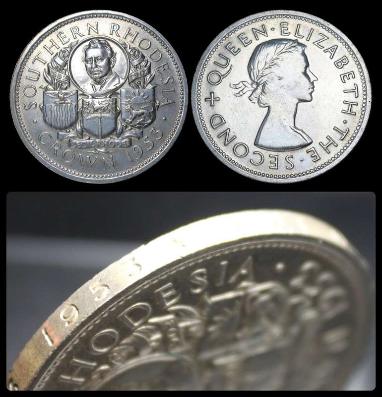 1953: Southern Rhodesia: Crown  in Pholised Conditions, as per Photo.