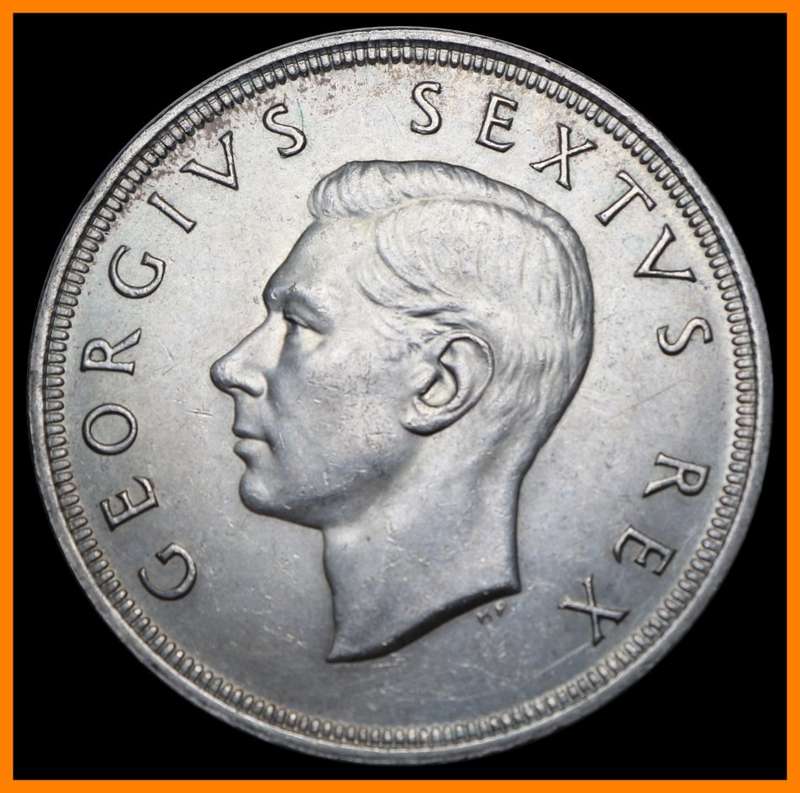 1951 Union of S.A. Five Shillings :  Circulated  Conditions, as per Photo.