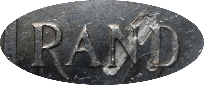 1966 : Rep. S.A : One Rand : Afrik : "Taggear" ear, Coin in AUNC Conditions + Error Coin?