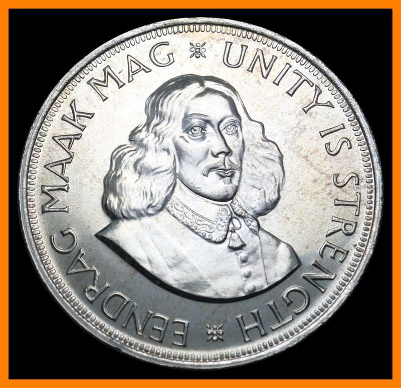 1963 : Republic of  S. A. : 50 Cent : Excellent Coin in MS Condition (High Grade), as per Photo.