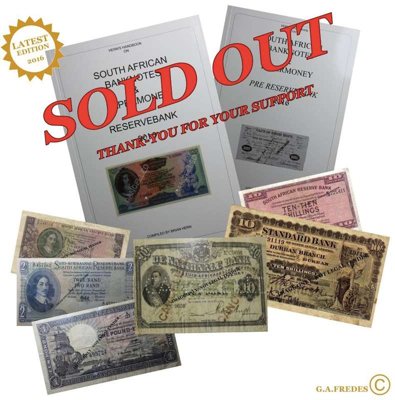- LATEST EDITION 2016 -  Every Collector´s "Must Have!"  The Hern´s Catalogue of S.A. BANK NOTES
