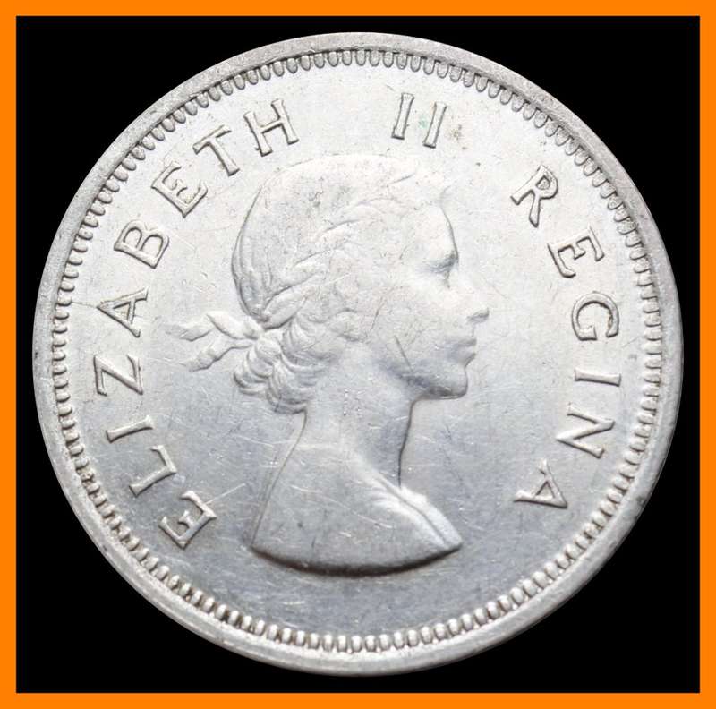 1955 : Union of S. A. : One Shillings (Almost UNC Condition), as per Photo.