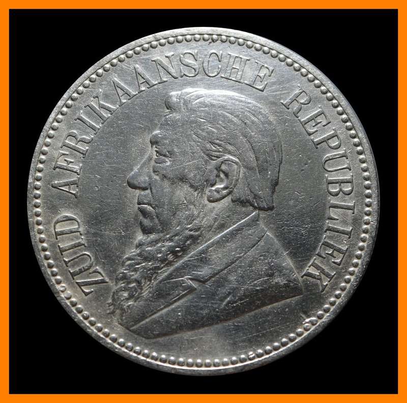 1894 : ZUID AFRIKAANSCHE  REPUBLIEK  : Two and a Half Shillings : Circulated Coin, as per Photo.