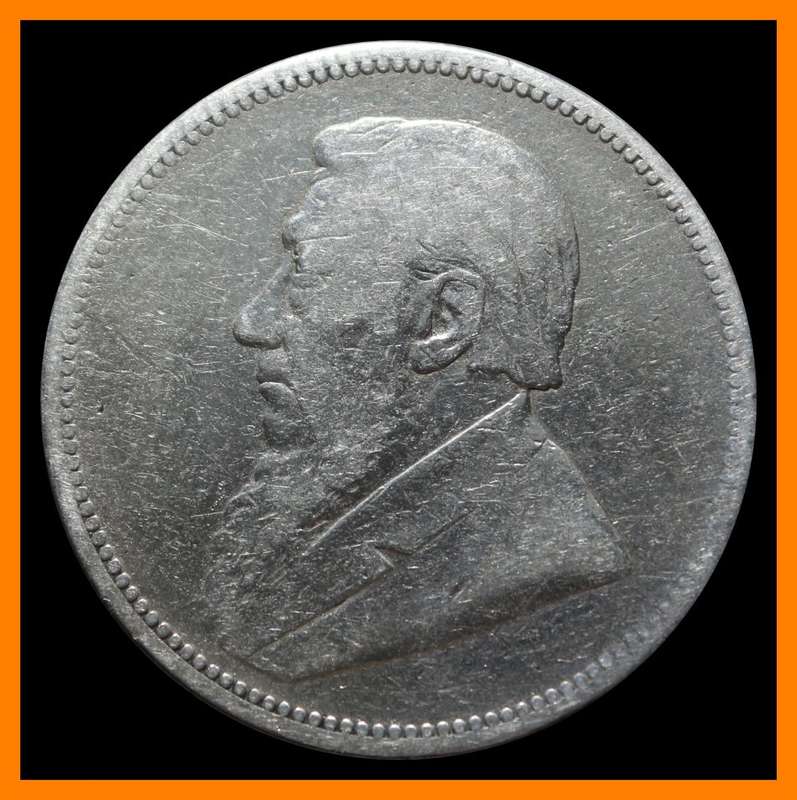 1892 : ZUID AFRIKAANSCHE  REPUBLIEK  : Two  Shillings : Circulated Coin, as per Photo.
