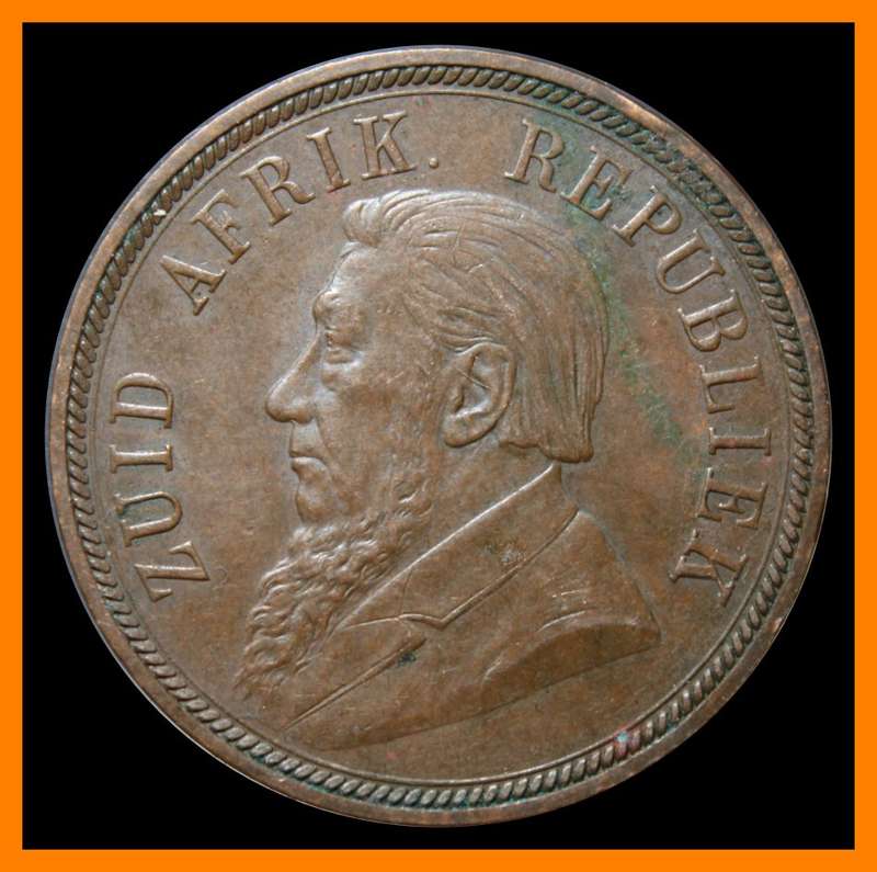 1898 : ZUID AFRIKAANSCHE REPUBLIEK : PENNY Circulated Coin in Good Condition, as per Photo.