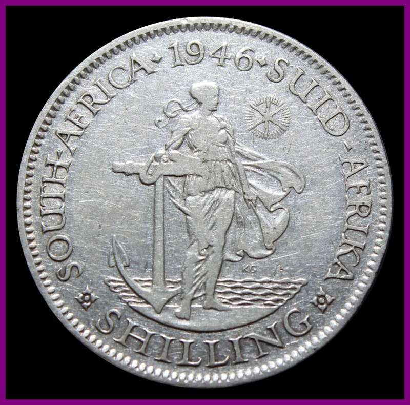 1946 Union of S.A. :ONE  SHILLING :  COIN IN CIRCULATED CONDITION. as per Photo.