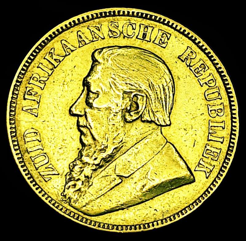 1898 ZUID AFRIKAANSCHE  REPUBLIEK :ONE  POND in  Circulated Cond.Description Below, as per Photo.