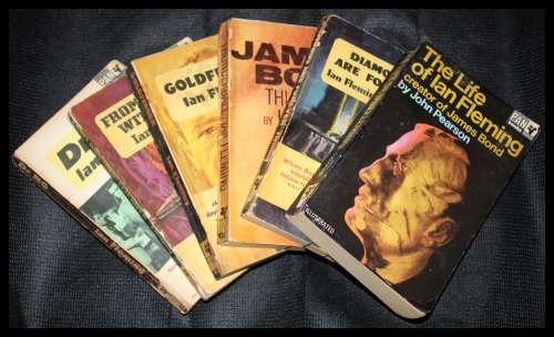 Ian Flemig, 5 Book`s, 007 James Bond, plus John Pearson The Life The Ian Fleming, One Bid Take All.