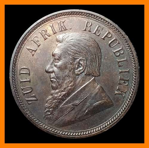 1898 ZUID AFRIKAANSCHE  REPUBLIEK : 1 PENNY :  Circulated Coin in Good Conditions , as per Photo.