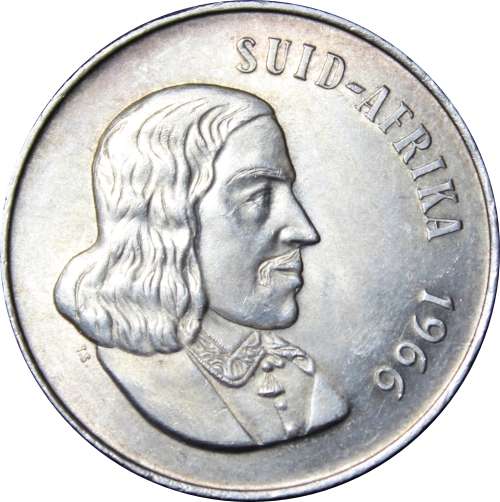 1966 Rep of S.A. : 1 Rand : `Tagged ear` in Very Very Good Cond/Almost UNC, as per Photo.