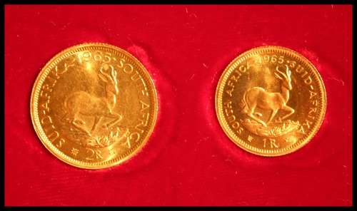 1965 Extremely Rare LONG PROOF SET WITH GOLD R2 & R1 COINS and ENG SILVER  R1 DESCRIP. BELOW.