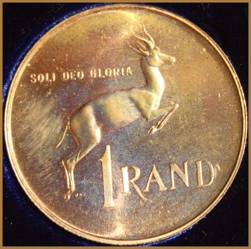 1965 Rep. of S.A. : SHORT PROOF SET : ENGLISH SILVER  R1 : DESCRIP. BELOW.