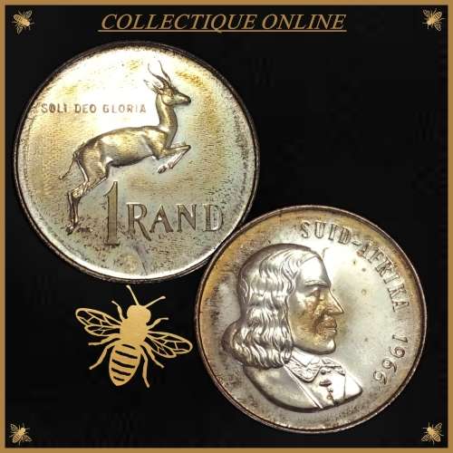 1966 Extremely Rare LONG PROOF SET WITH GOLD R2 & R1 COINS and AFRIKAANS SILVER  R1 DESCRIP. BELOW.
