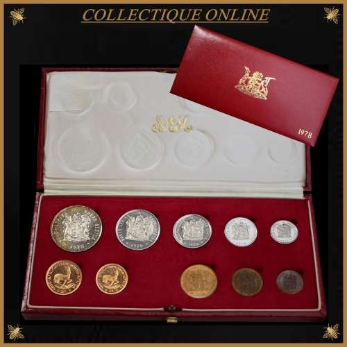 1978 Extremely Rare LONG PROOF SET WITH GOLD R2 & R1 COINS and  SILVER  R1 DESCRIP. BELOW.