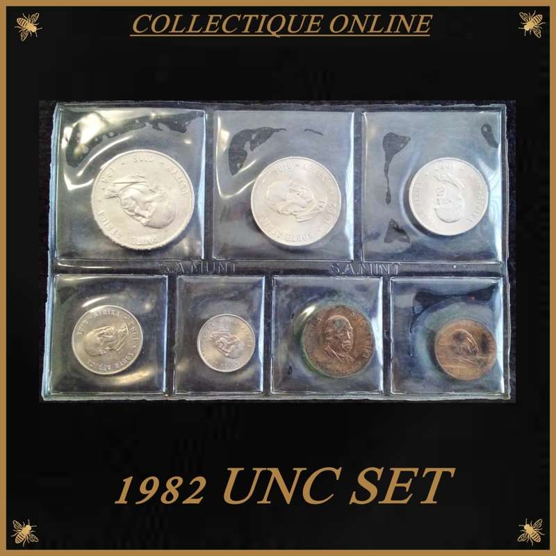 1982 REPUBLIC of S.A. : UNC SET.  As per Photo.