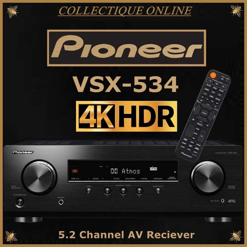 Pioneer : VSX-534 : 5.2 Channel AV Receiver (AMP) : it is almost brand new. As per Photo.
