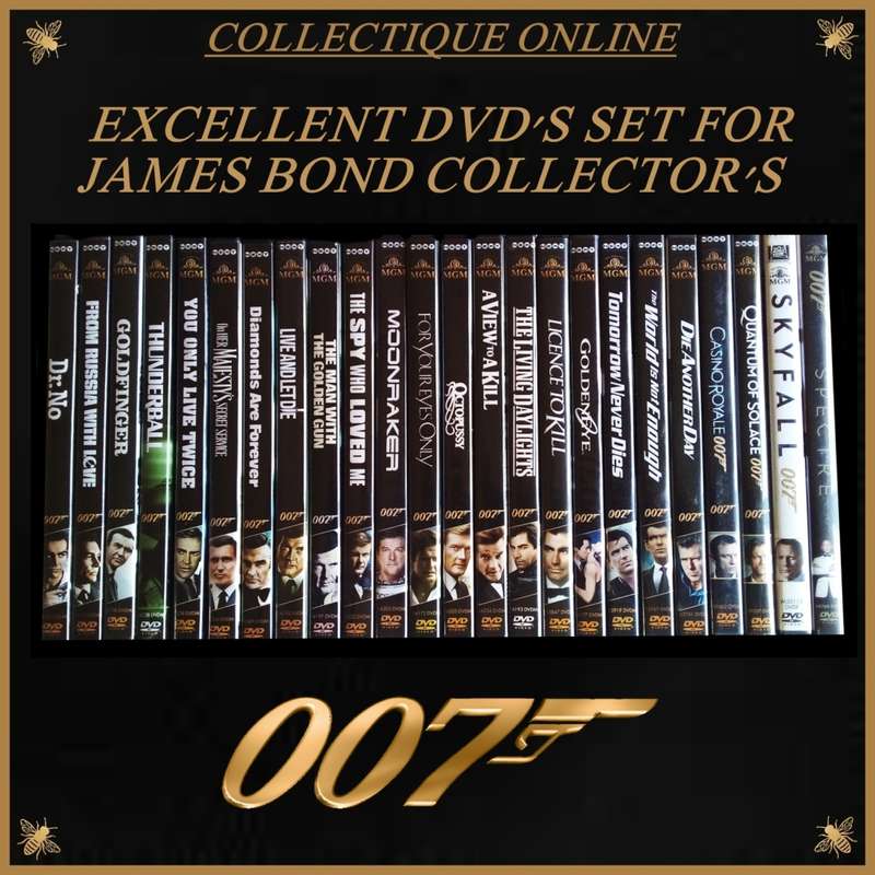 22 DVD`S SET JAMES BOND