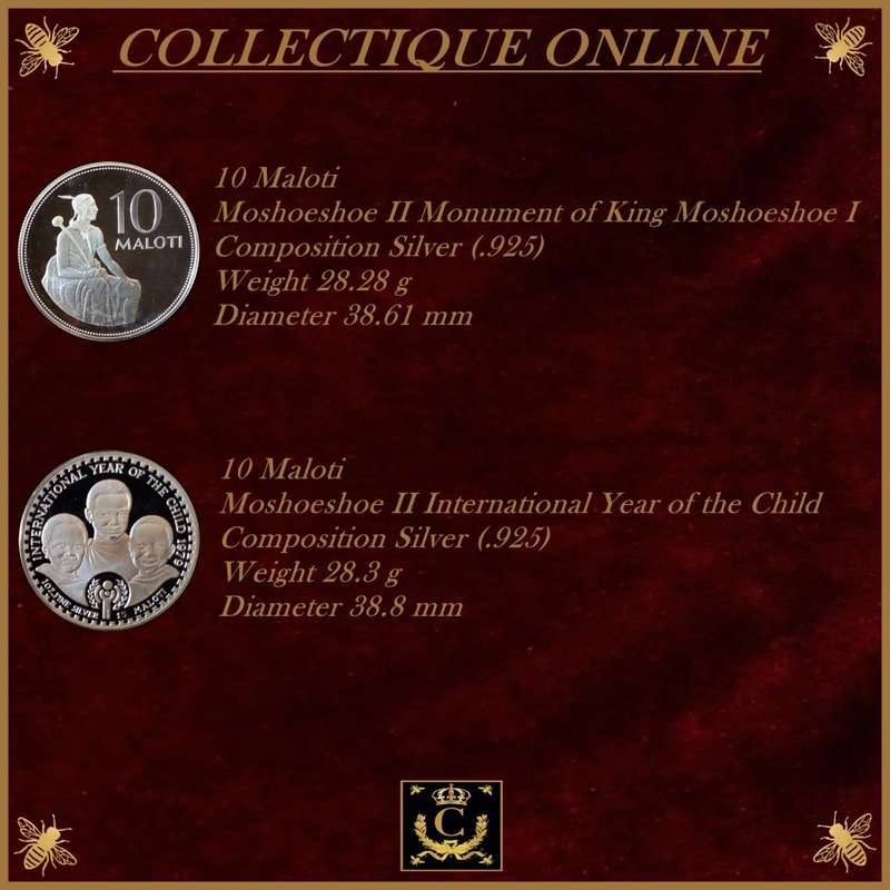 1979 : Lesotho : Proof Silver  Coin Set : CELEBRATING THE YEAR OF THE CHILD. As Per Photo.