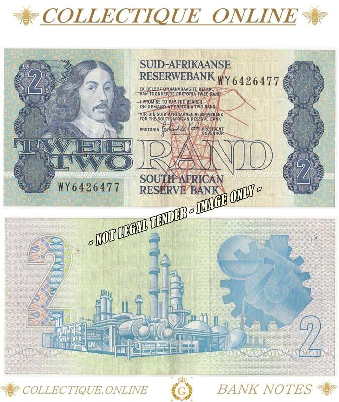 1990 : REPLACEMENT NOTE /WY : TWO RAND : GPC de KOCK  : SECOND ISSUE : TYPE 11.