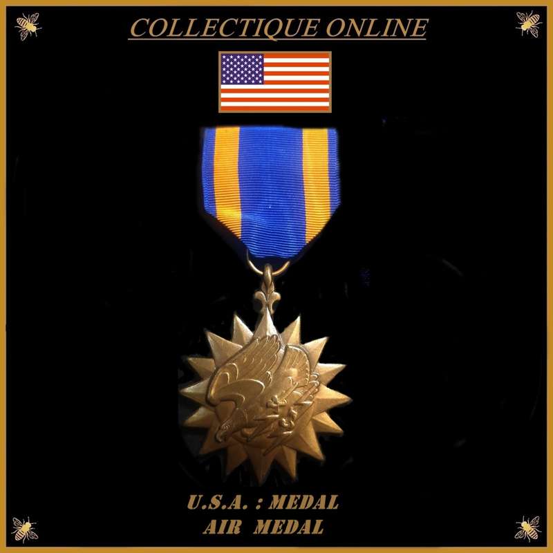 U.S.A. : AIR MEDAL : FULL SIZE : NO NAME. As Per Photo.
