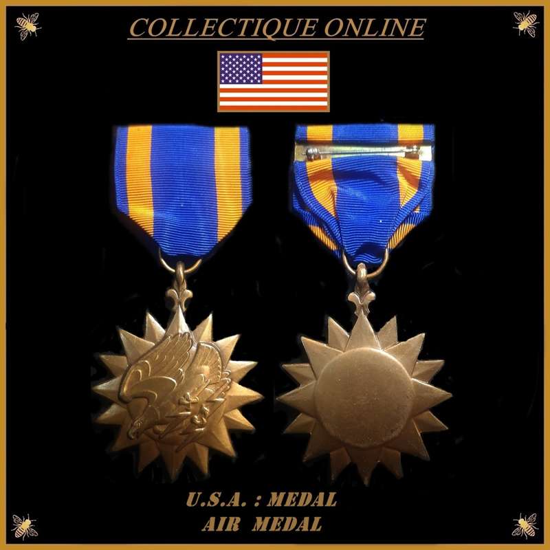 U.S.A. : AIR MEDAL : FULL SIZE : NO NAME. As Per Photo.