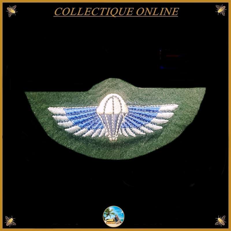 RHODESIA : SAS PARACHUTE WINGS TARTAN GREENS : 1960`S-1980 : BADGE. As Per Photo.